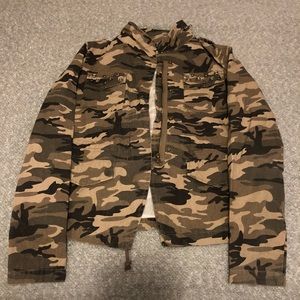 Camo Jacket w/ Jeweled Pockets